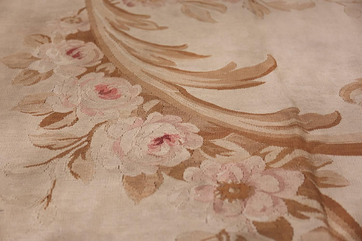 Antique French Aubusson Carpet. Size: 18 ft x 34 ft 6 in (5.49 m x 10.52 m) 6