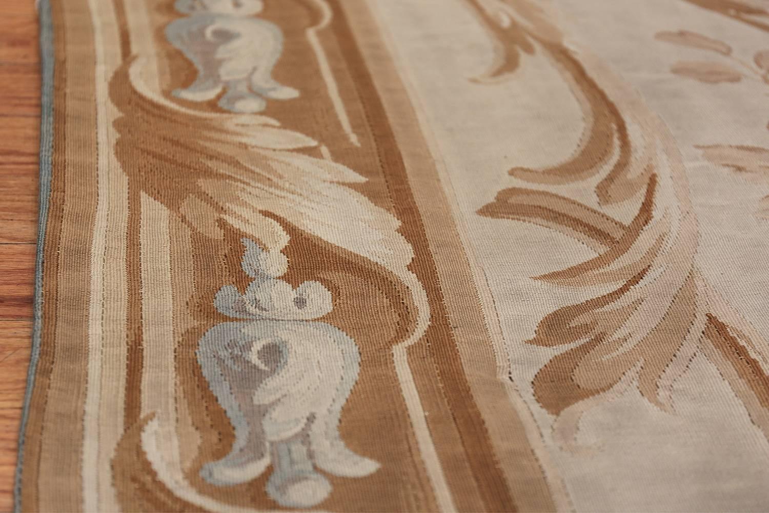 Antique French Aubusson Carpet. Size: 18 ft x 34 ft 6 in (5.49 m x 10.52 m) 7