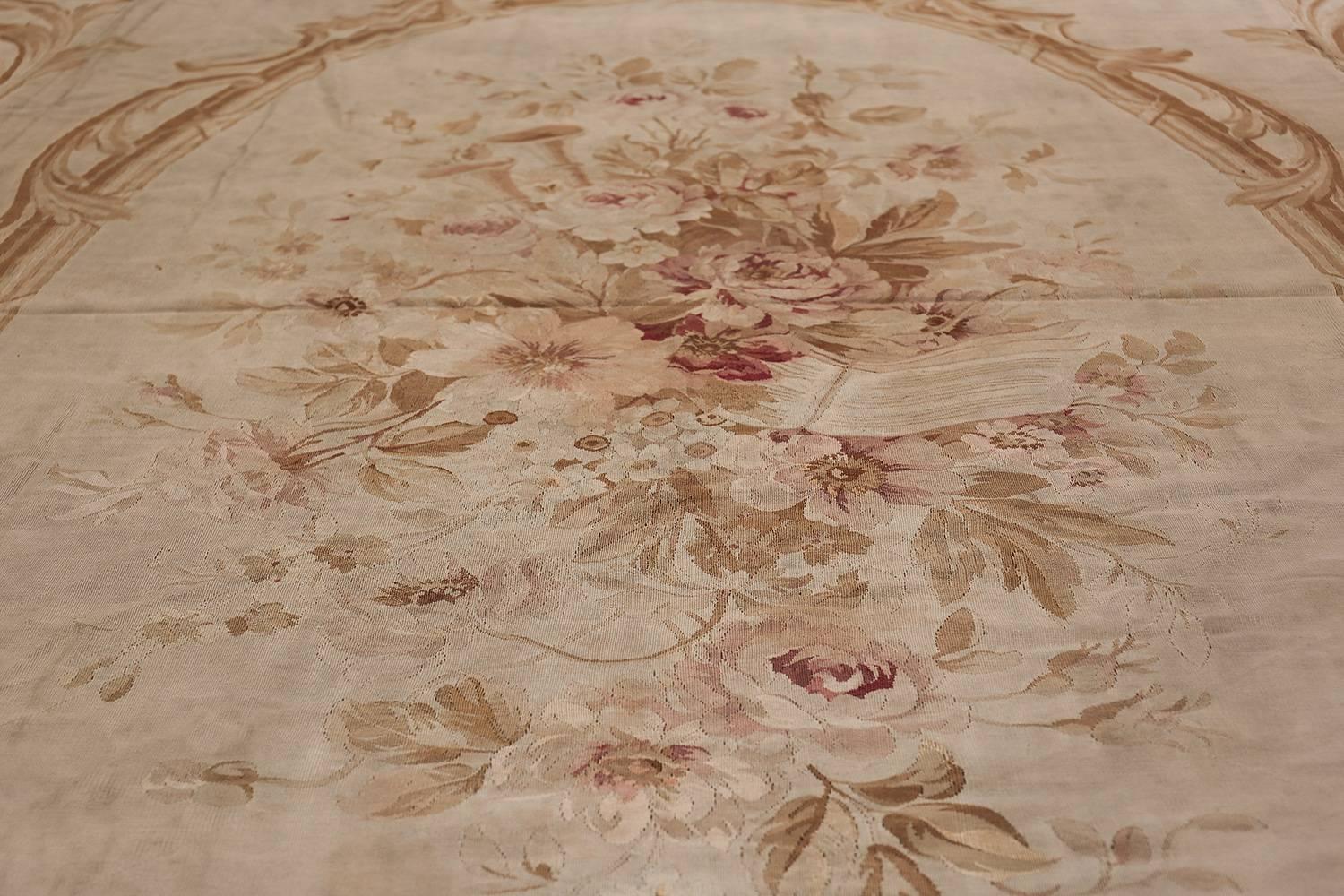 Antique French Aubusson Carpet. Size: 18 ft x 34 ft 6 in (5.49 m x 10.52 m) 11