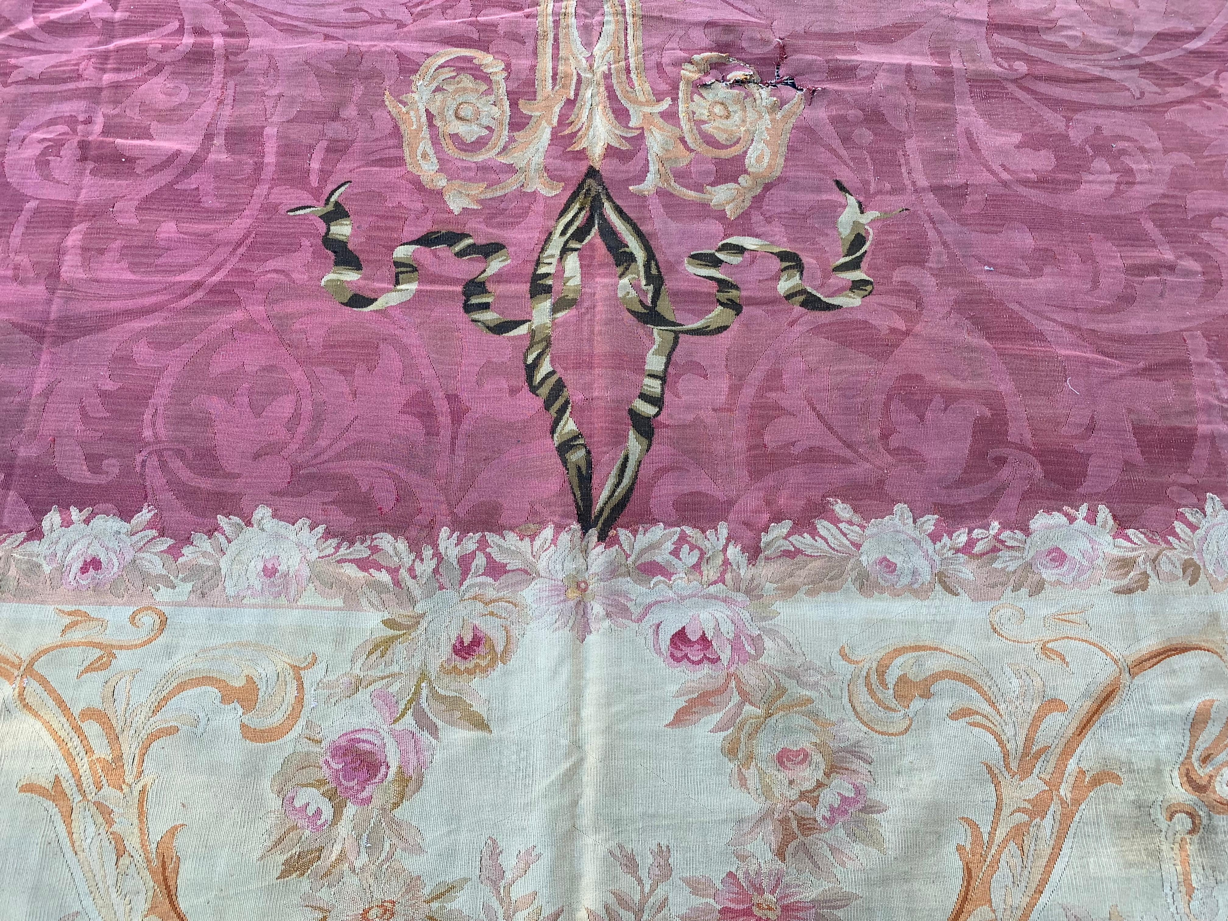 Antique French Aubusson, circa 1880 For Sale 1