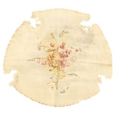 Antique French Aubusson Funda Asiento 2'0" x 2'2''