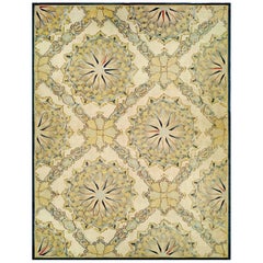 Antique French Aubusson Fragment Carpet Antique French Aubusson Fragment Carpet