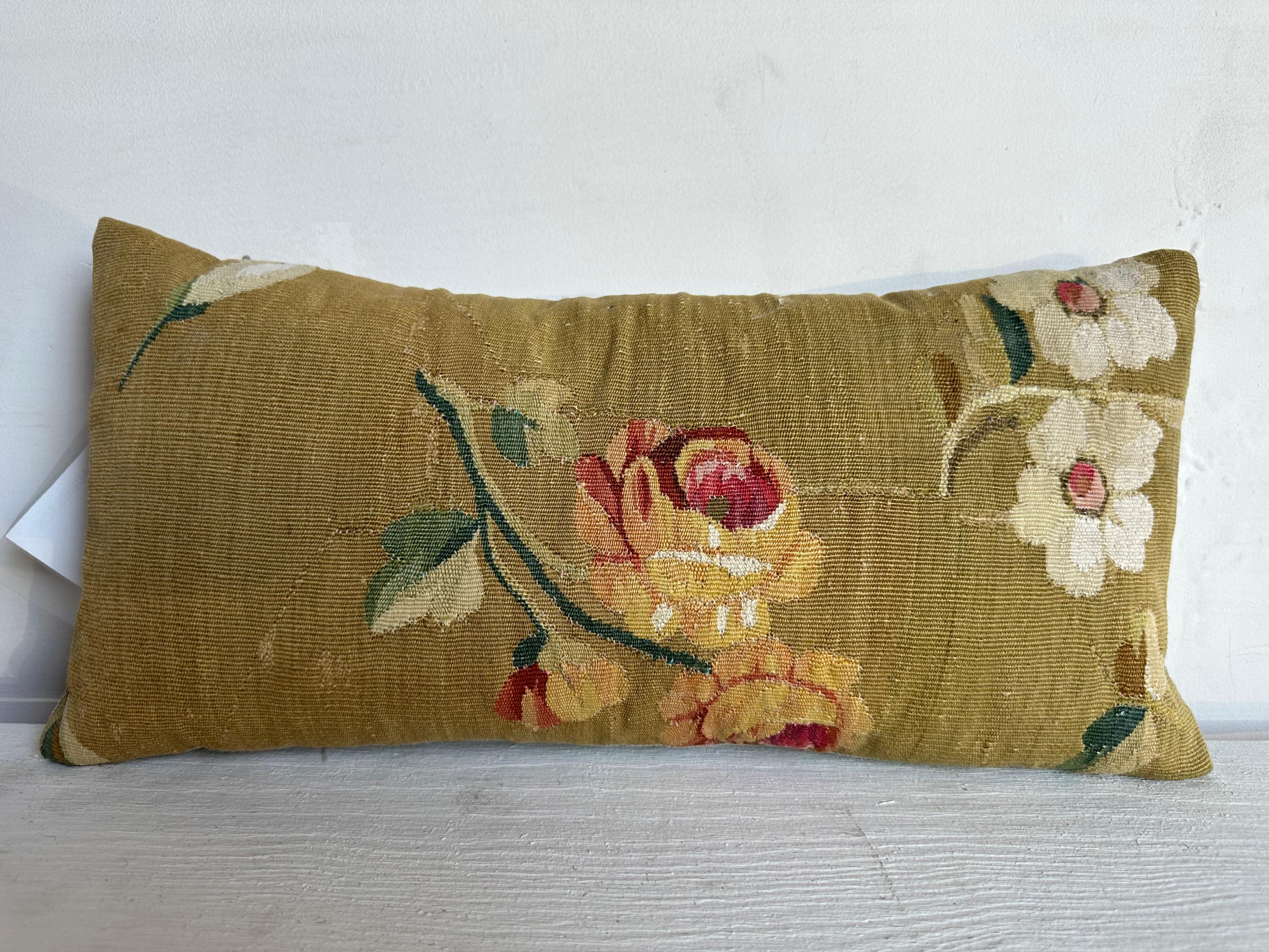 Empire Antique French Aubusson Pillow - 18