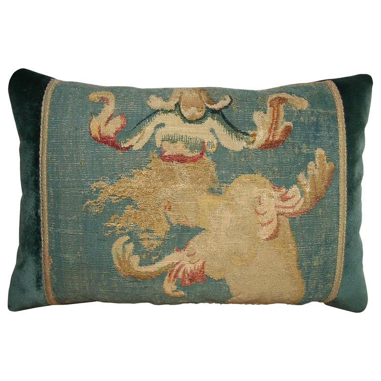 Antique French Aubusson Pillow Circa 1800 1754p For Sale At 1stdibs