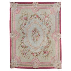 Tapis d'Aubusson français ancien  12'7 x 16'2