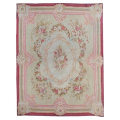 Tapis d'Aubusson français ancien  12'7 x 16'2