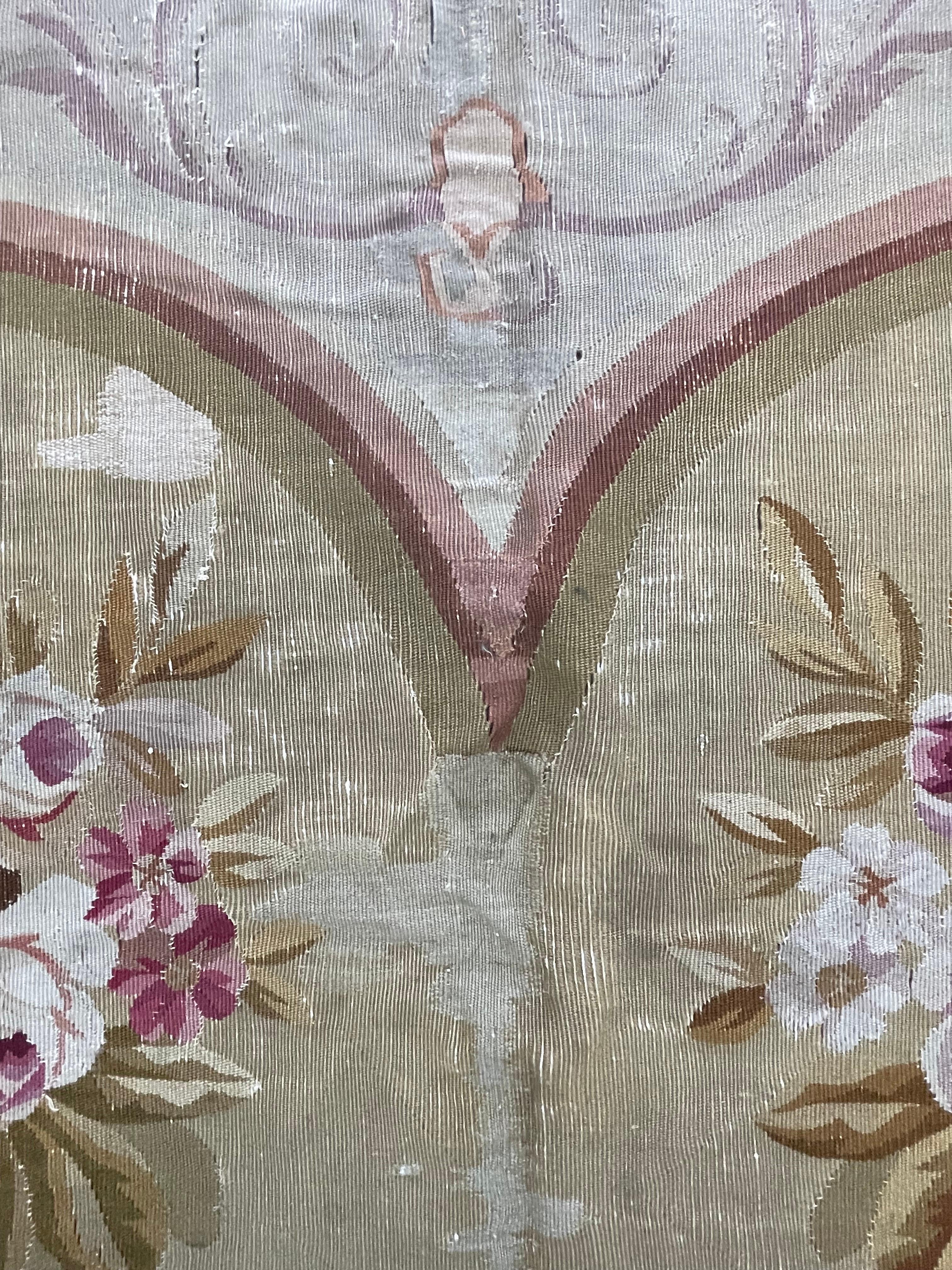 Tappeto Aubusson francese antico del 1880 circa in vendita 3