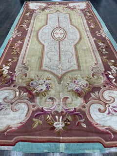 Antique French Aubusson Rug circa 1880