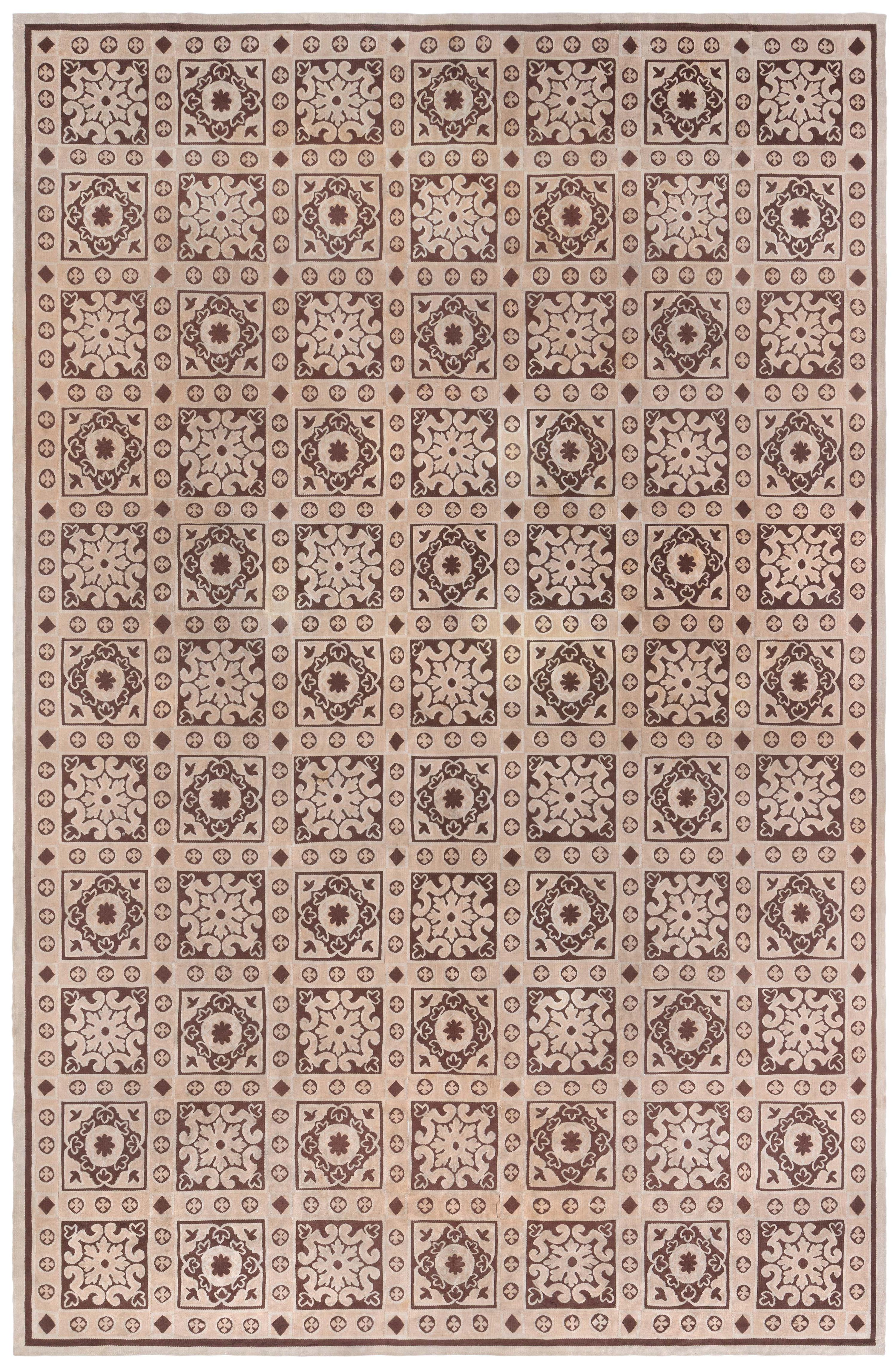 Antique French Aubusson Rug Doris Leslie Blau For Sale