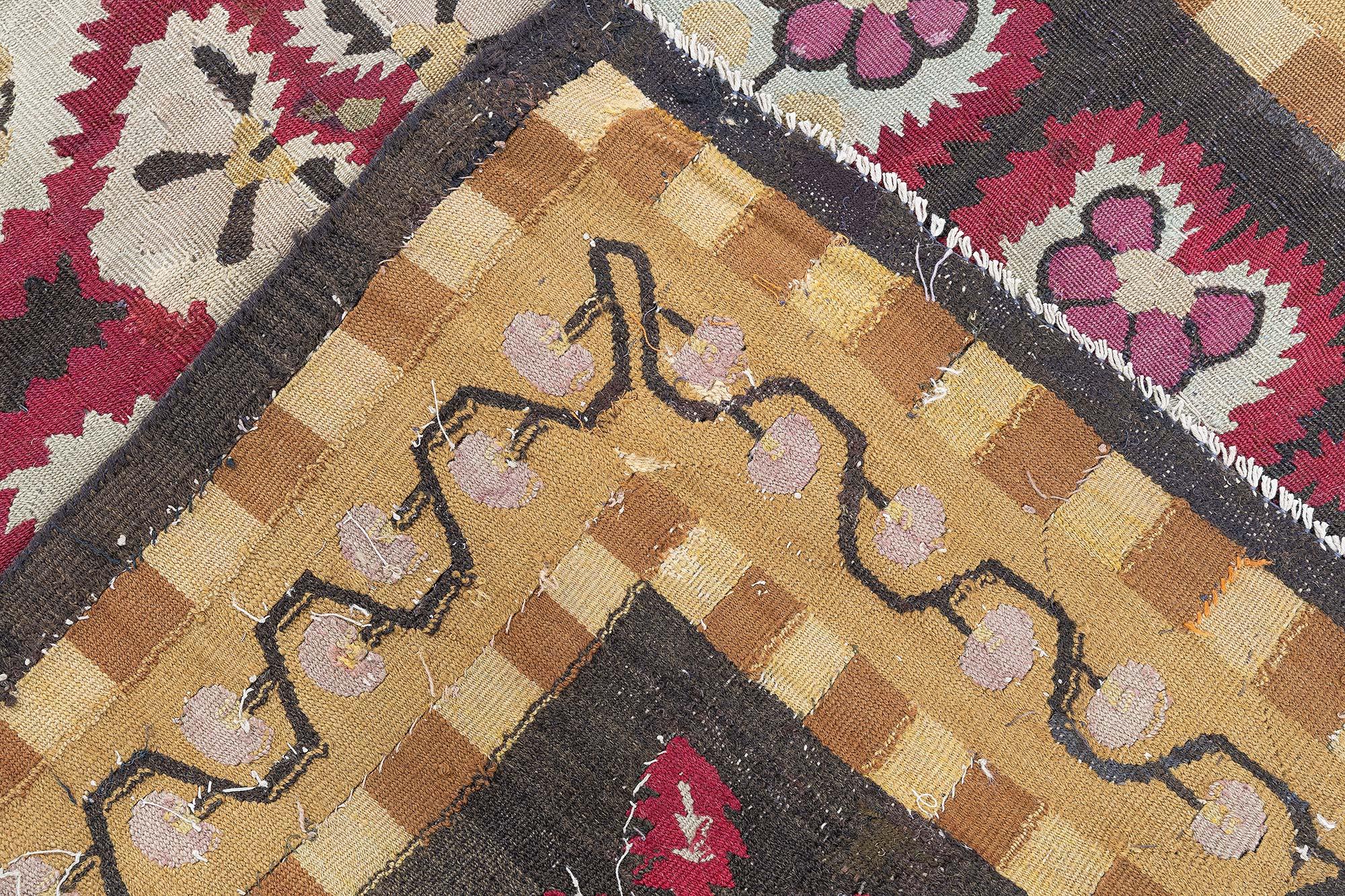 Tapis de course Antique French Aubusson Doris Leslie Blau en vente 3