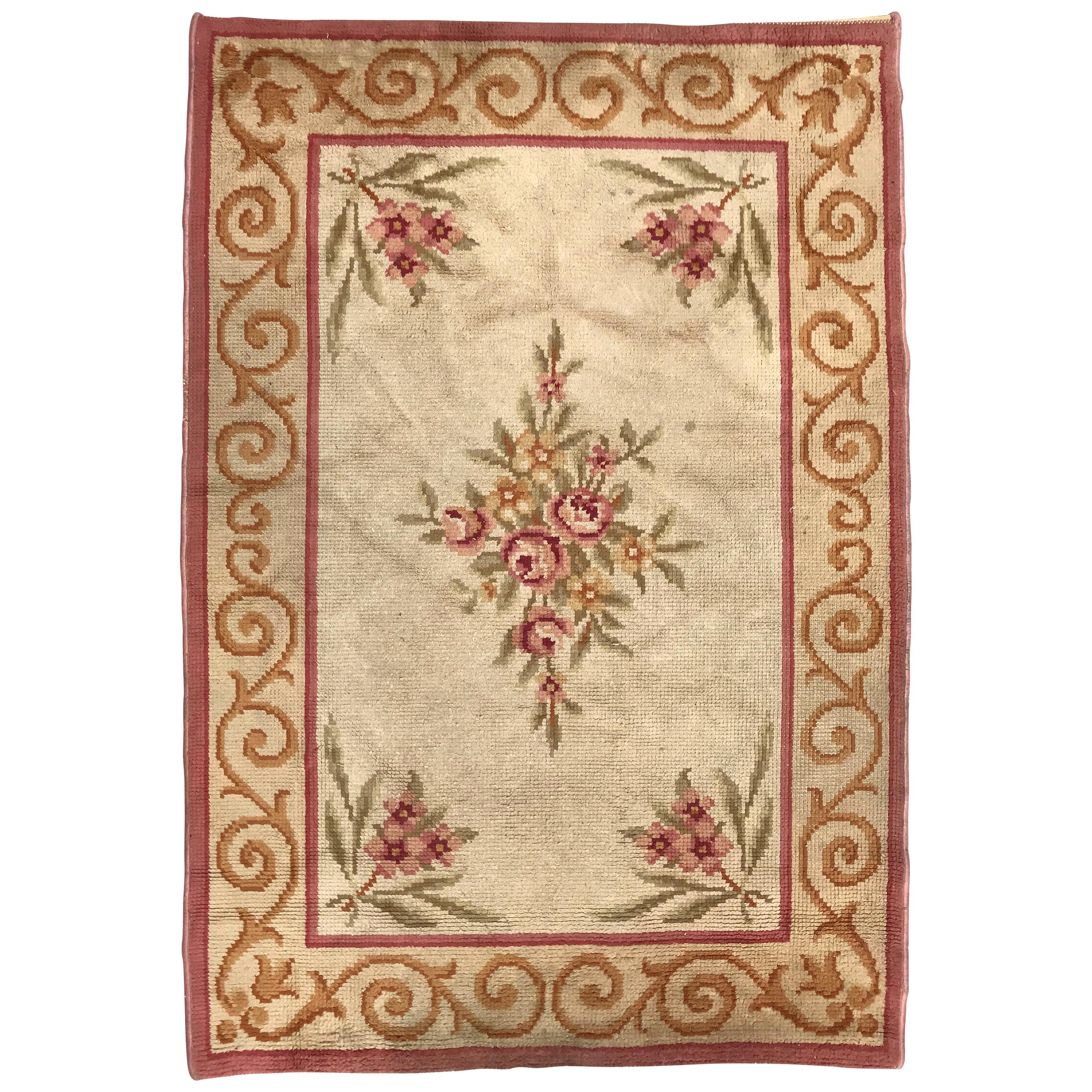 Antique French Savonnerie Rug For Sale at 1stdibs