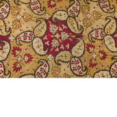Antique French Aubusson Square Rug with All-Over Floral Design - Rug & Kilim