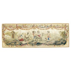 Tapiz Aubusson Antique French 1'8" x 4'8" (1'8" x 4'8")