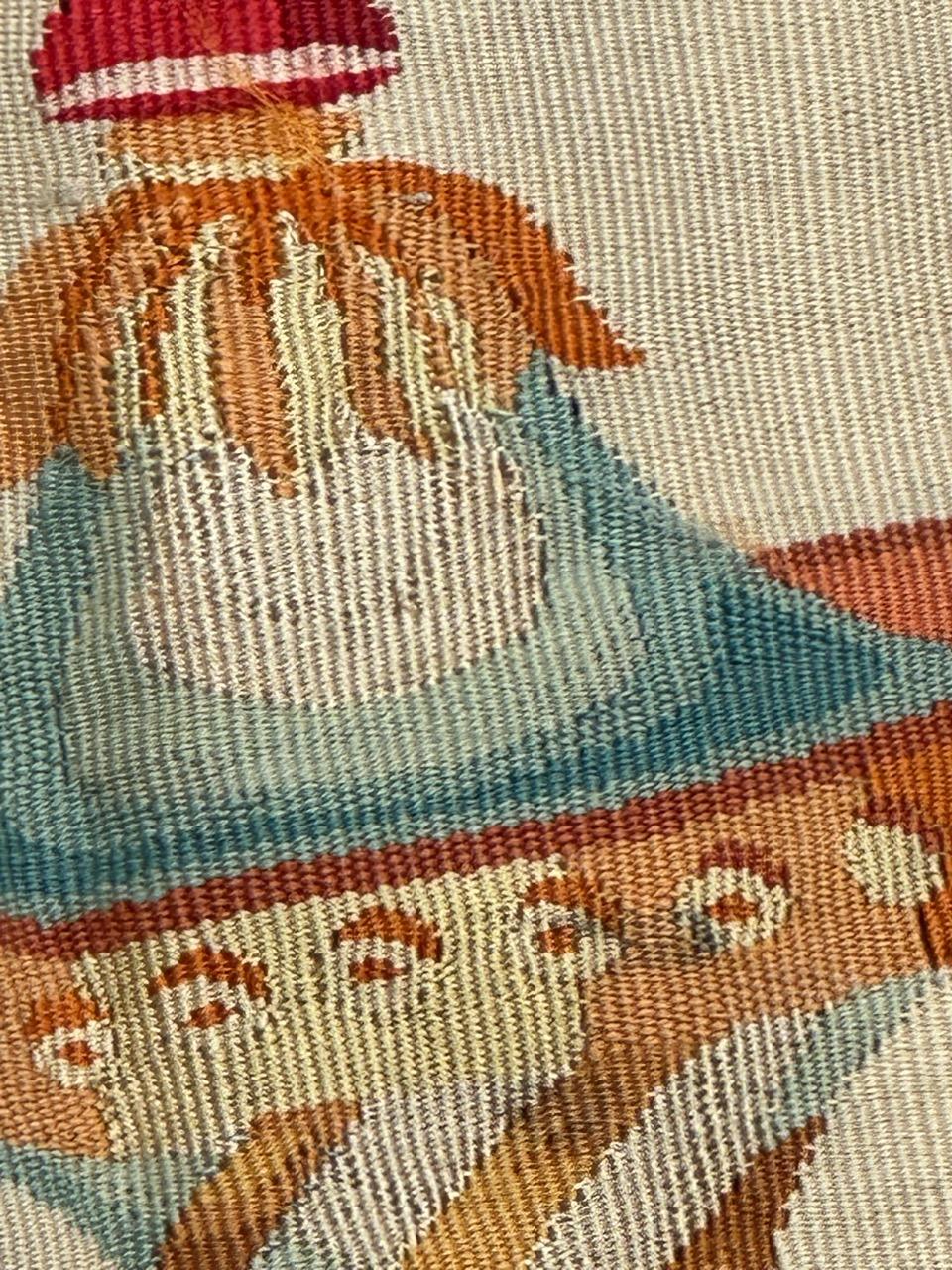 Antiker französischer Aubusson-Wandteppich im Angebot 4