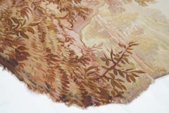 Antique French Aubusson Tapestry 2'1" x 2'1"