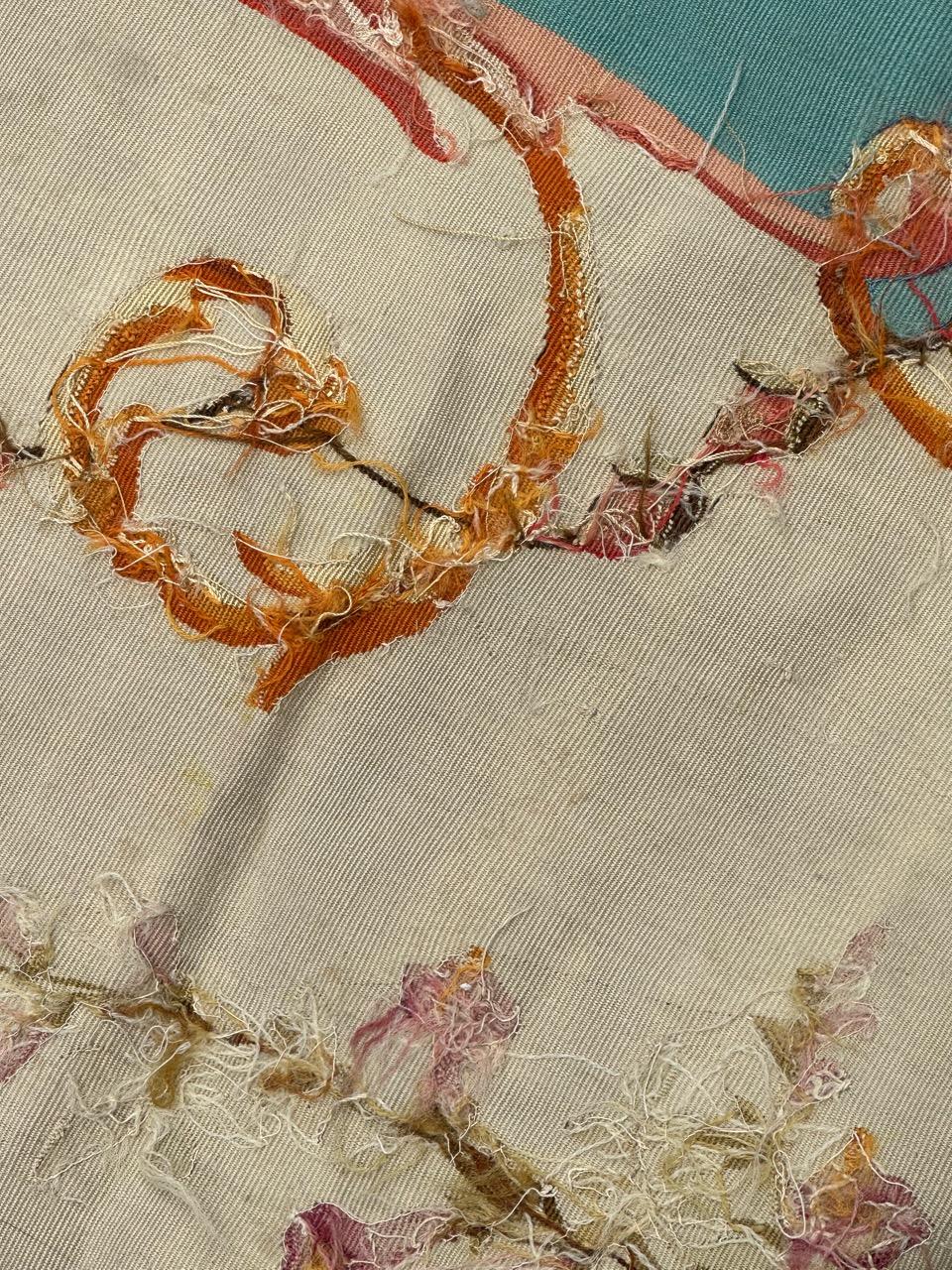 Antiker französischer Aubusson-Wandteppich im Angebot 13