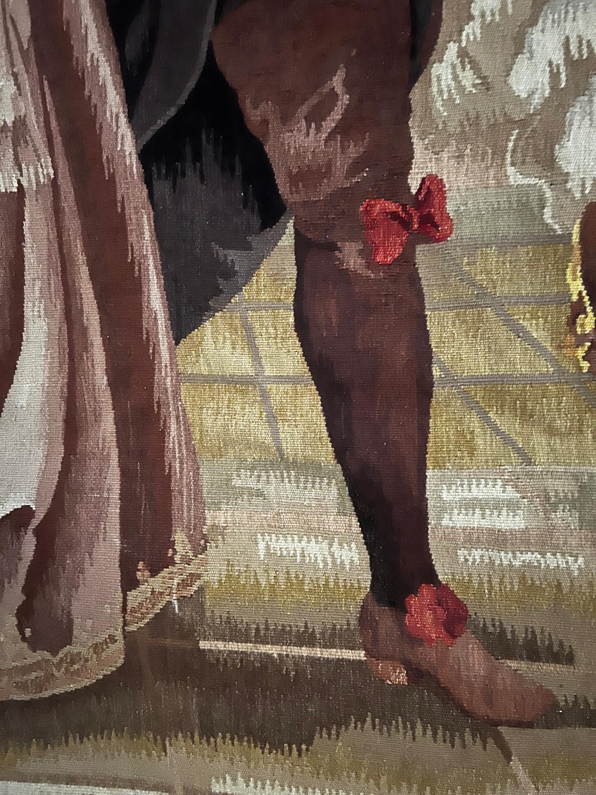 Antiker französischer Aubusson-Wandteppich, 19. Jahrhundert (Handgewebt) im Angebot