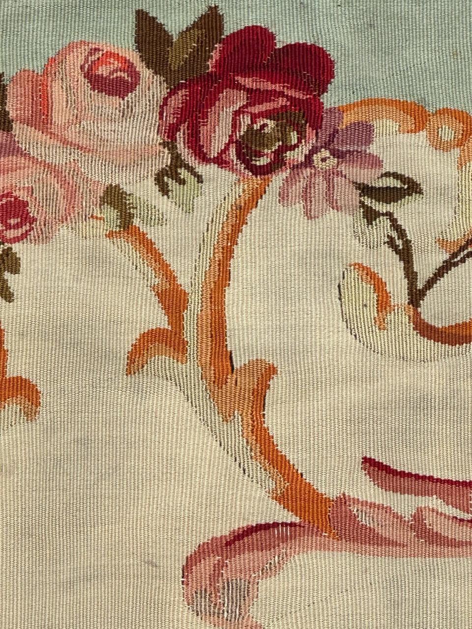 Antiker französischer Aubusson-Wandteppich im Angebot 2