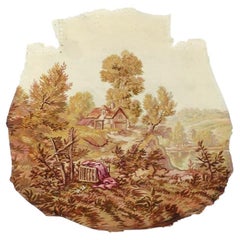 Tapisserie française ancienne d'Aubusson 2'1" x 2'1"