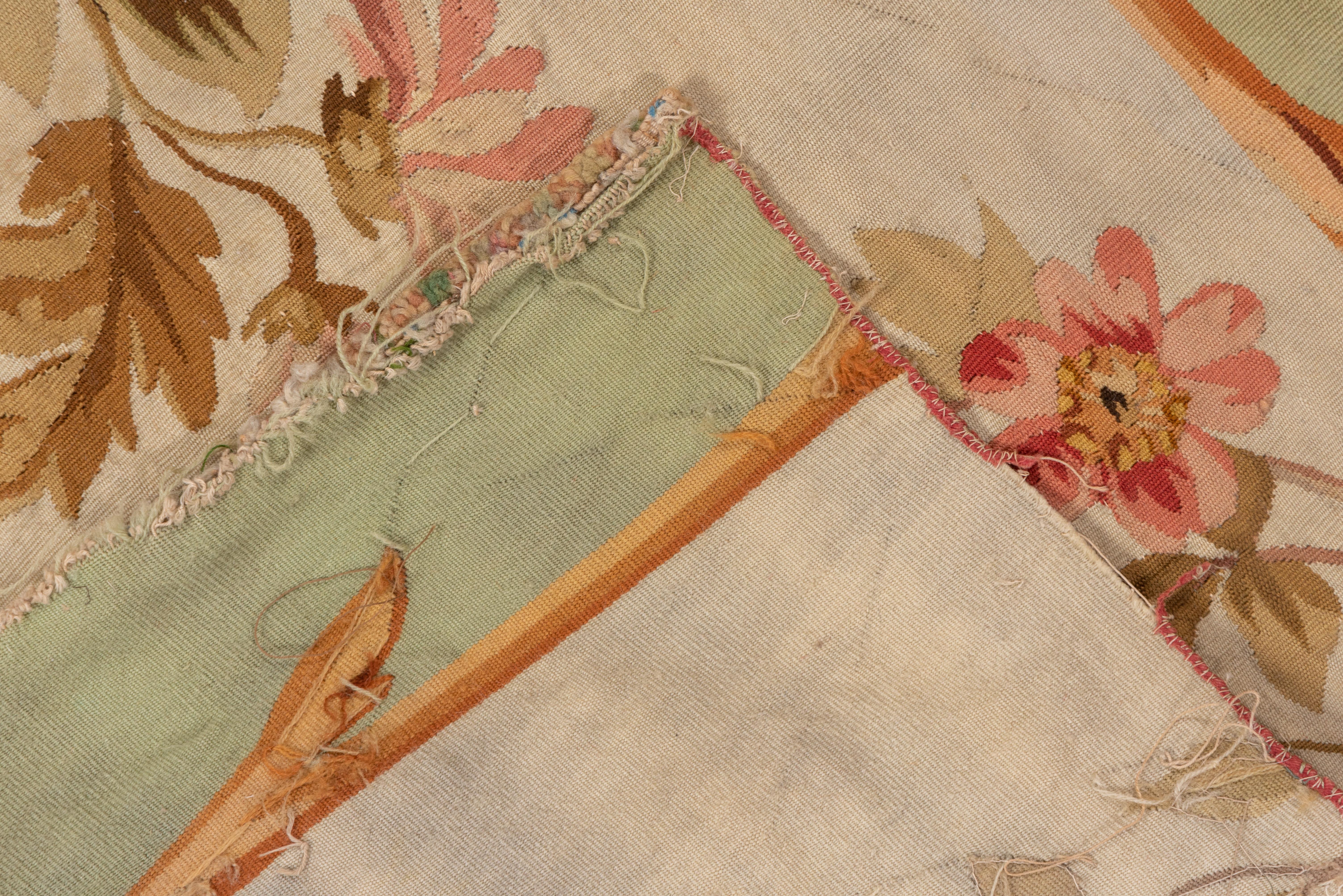 Hand-Woven Antique French Aubusson Tapestry Fragment, circa 1880s For Sale
