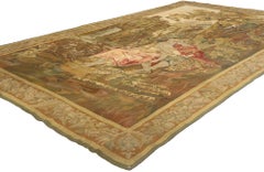 Antique French Aubusson Tapestry Inspired by Francois Boucher