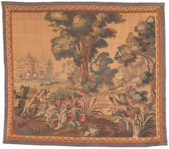 Antique French Aubusson Tapestry, Medieval Refinement Meets Old World Charm