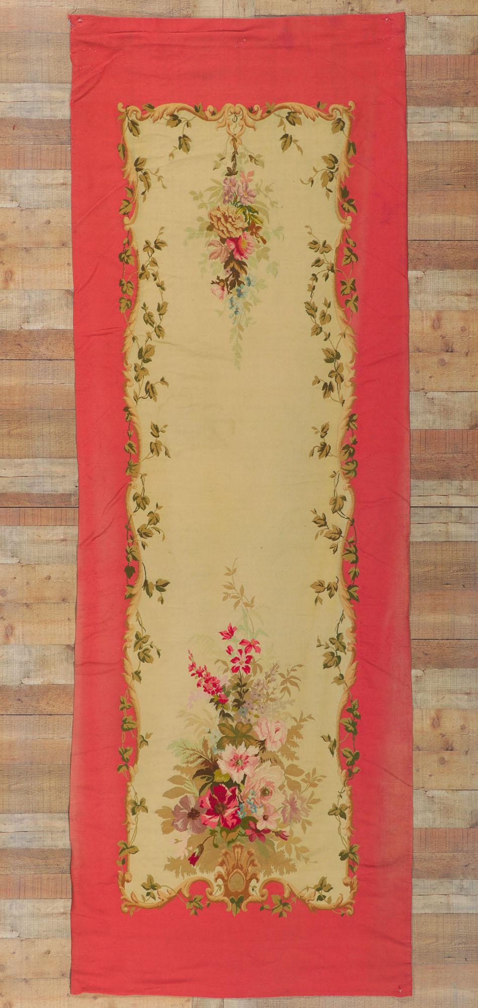 Late 19th Century Antique French Aubusson Tapestry Wall Hanging For Sale 3