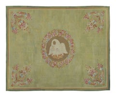 Antique French Aubusson with Rare Polychromatic Pictorials - Rug & Kilim