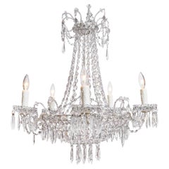 Antique French Baccarat “Corbeille” Chandelier