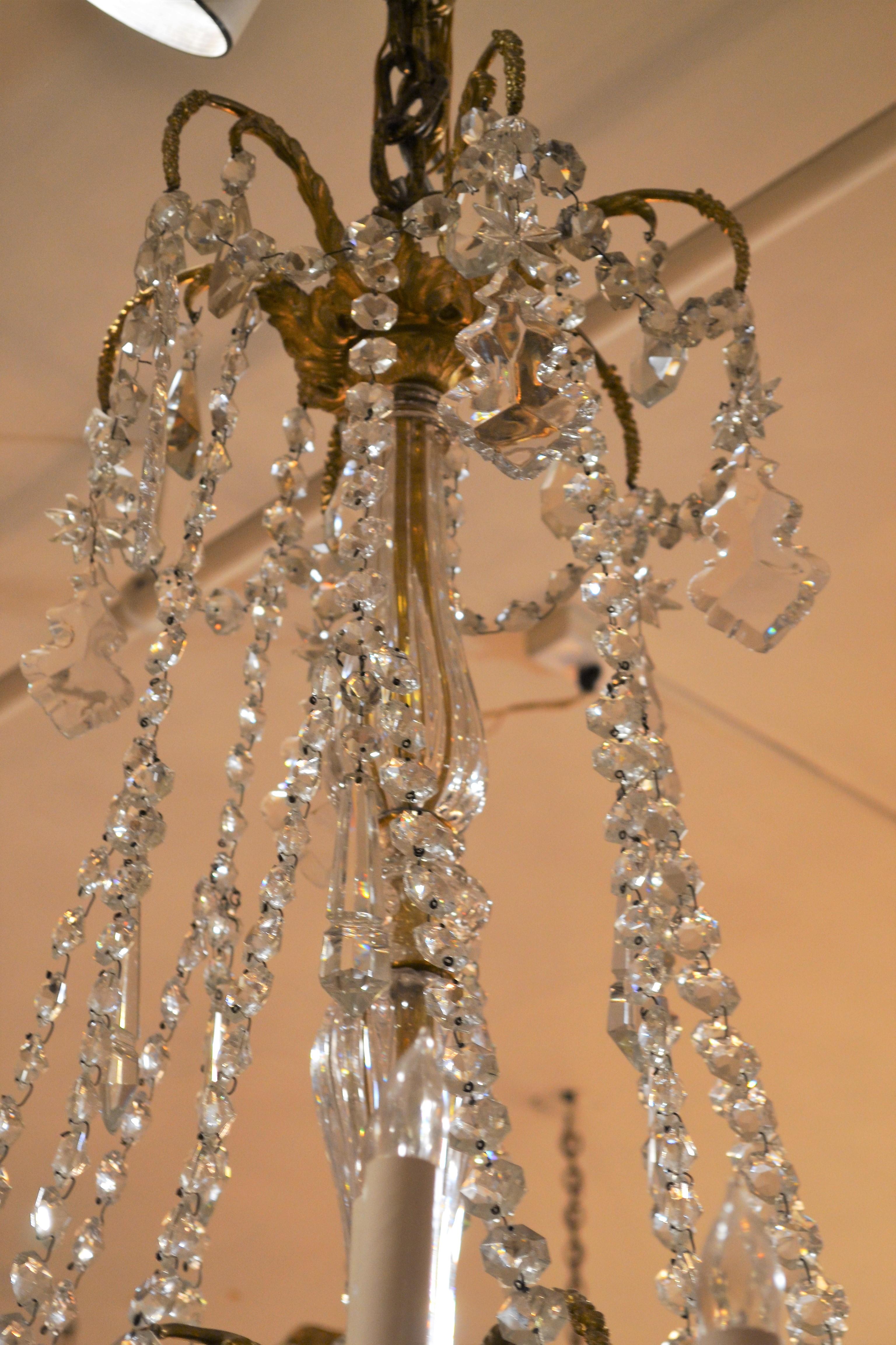 baccarat chandelier antique