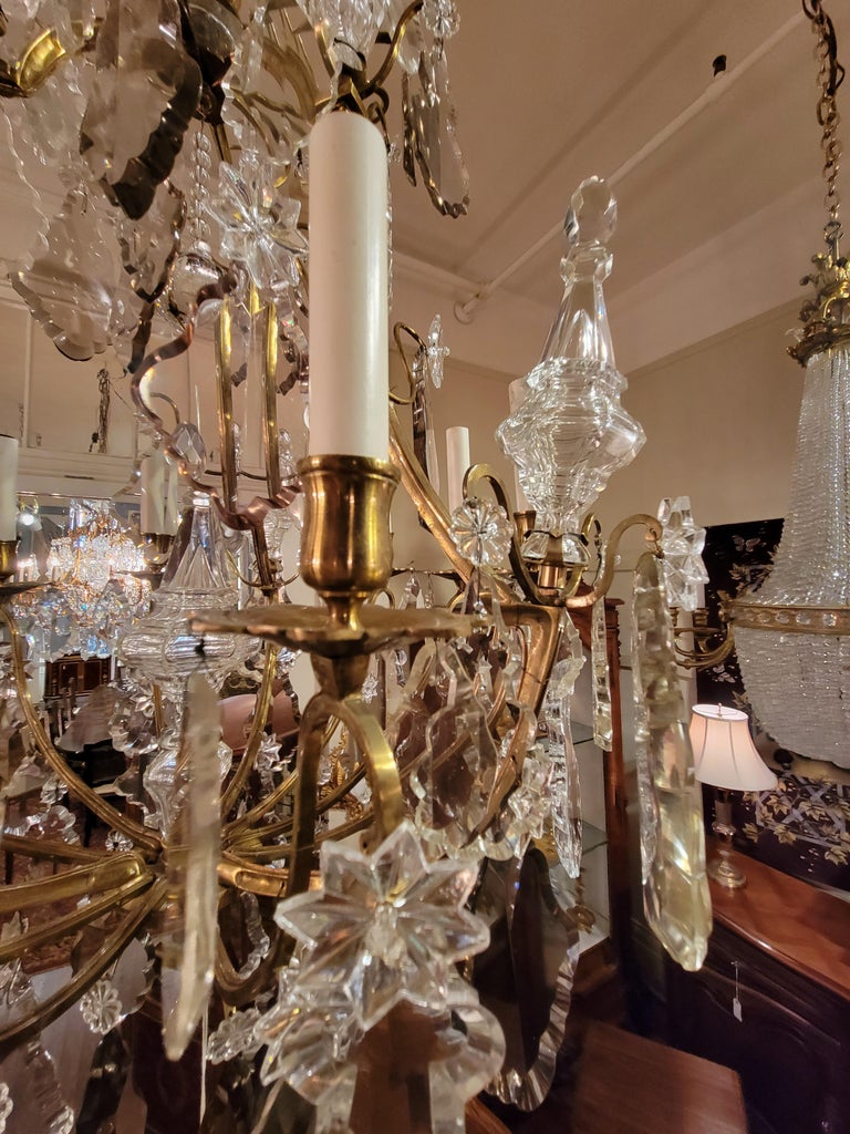 Antique French Baccarat Crystal Chandelier For Sale at 1stDibs