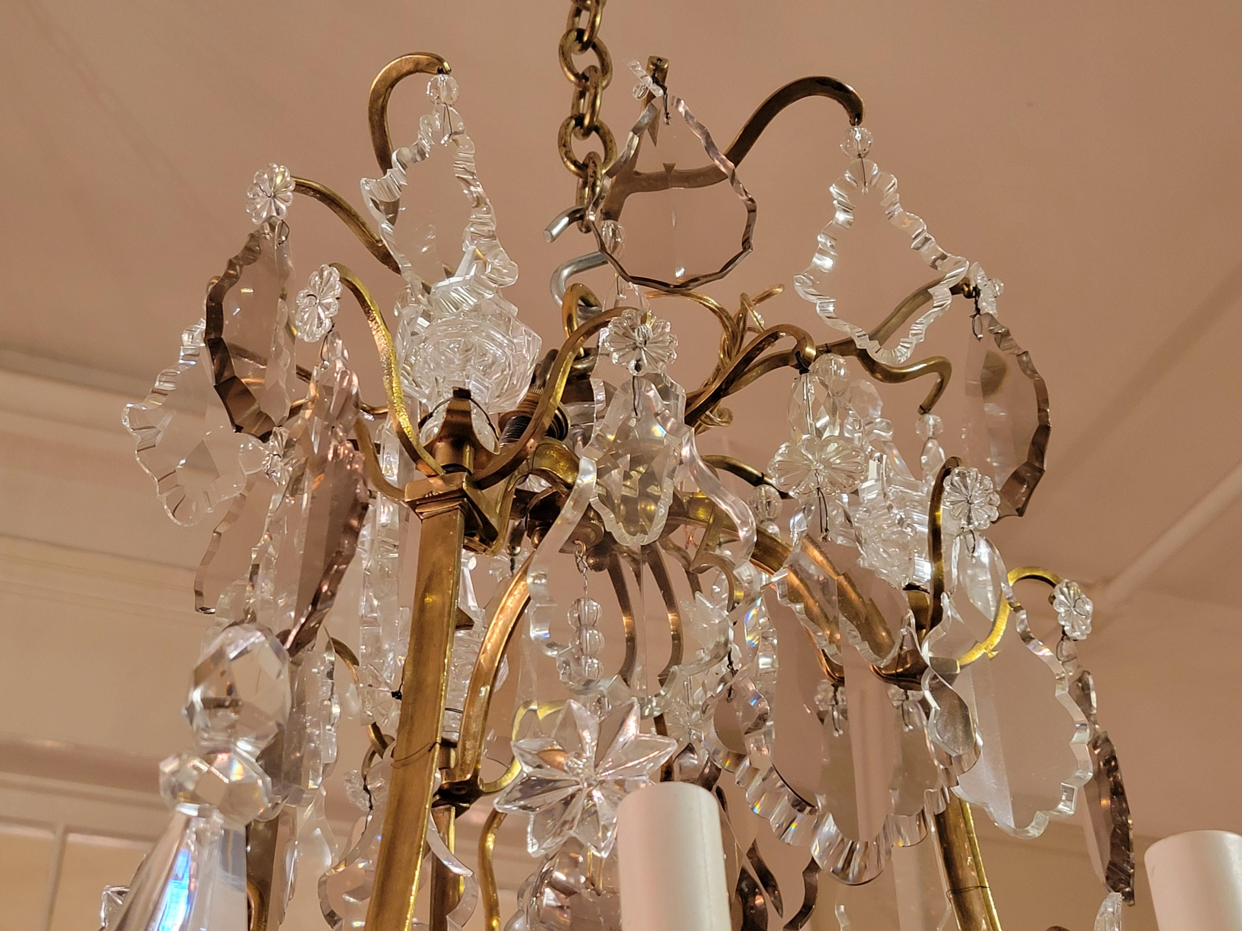 antique french crystal chandelier