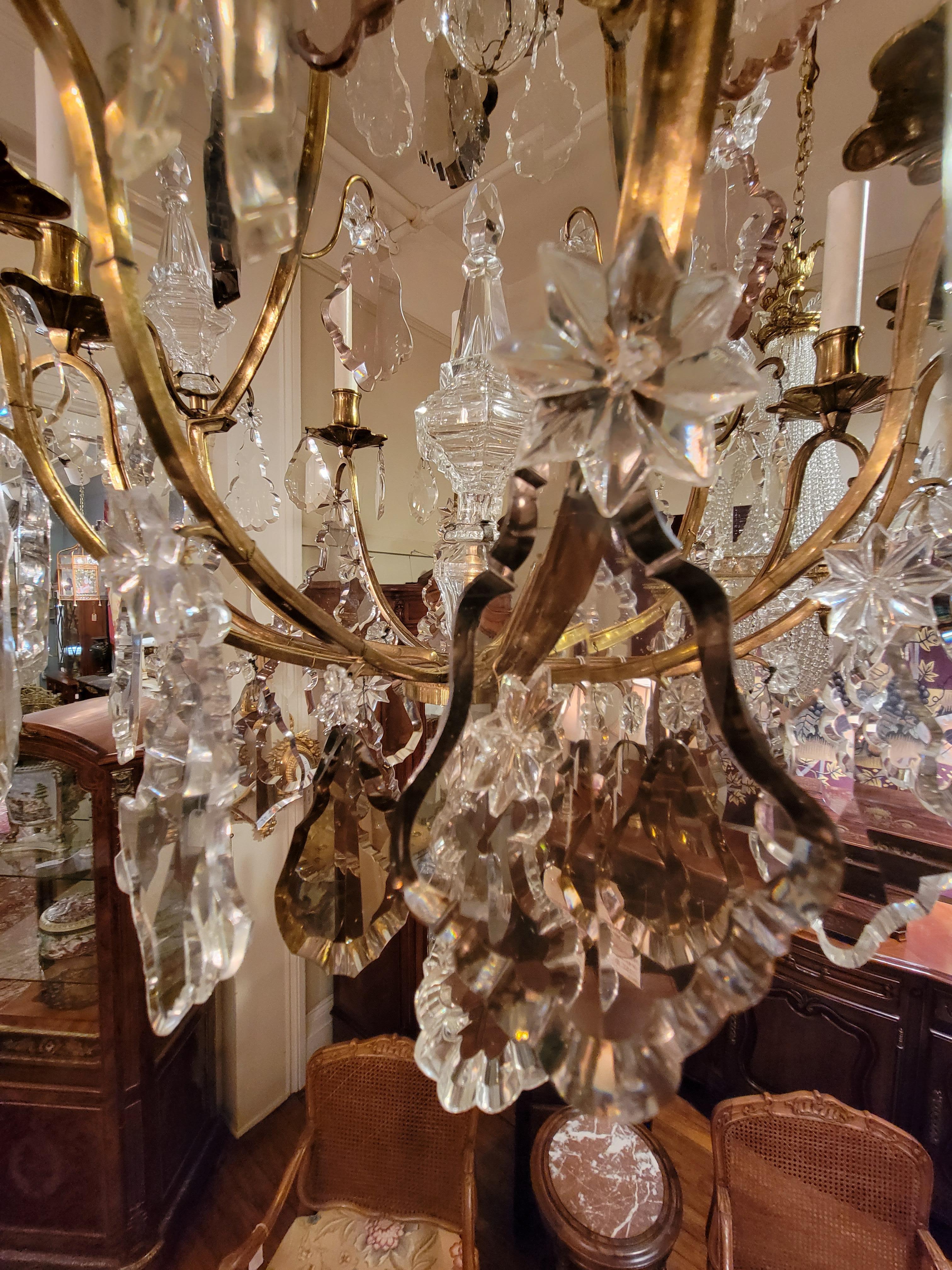french crystal chandelier antique