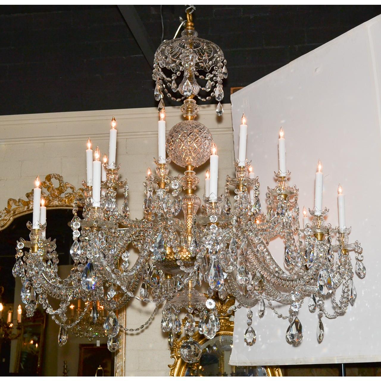 Antique French Baccarat Crystal Chandelier In Excellent Condition In Dallas, TX