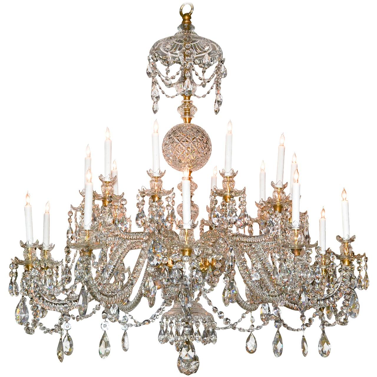 Antique French Baccarat Crystal Chandelier