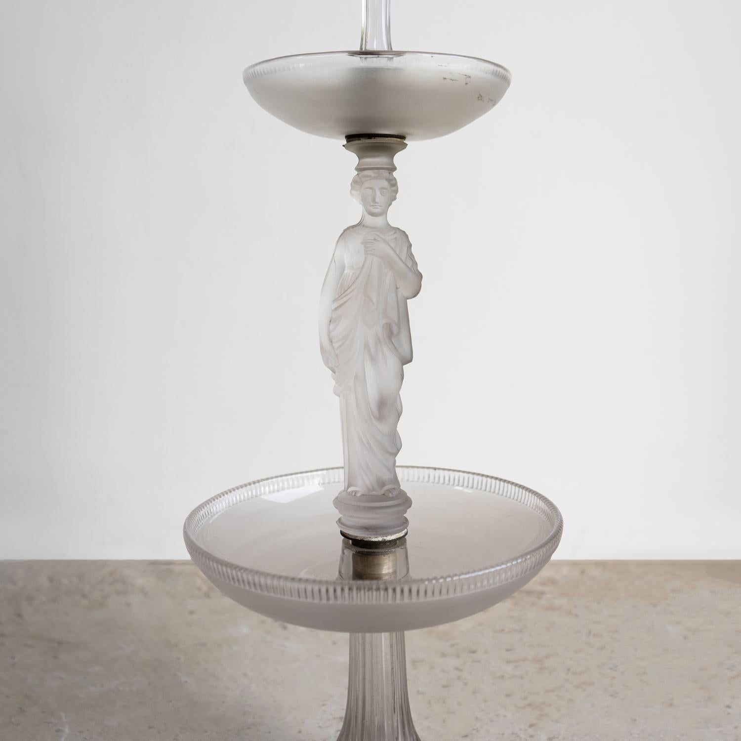 Antique French Baccarat Glass Epergne Table Centrepiece, 19th Century For Sale 3
