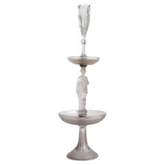 Antiker französischer Baccarat-Glas-Epergne-Tisch-Mitteltisch aus Epergne, 19. Jahrhundert
