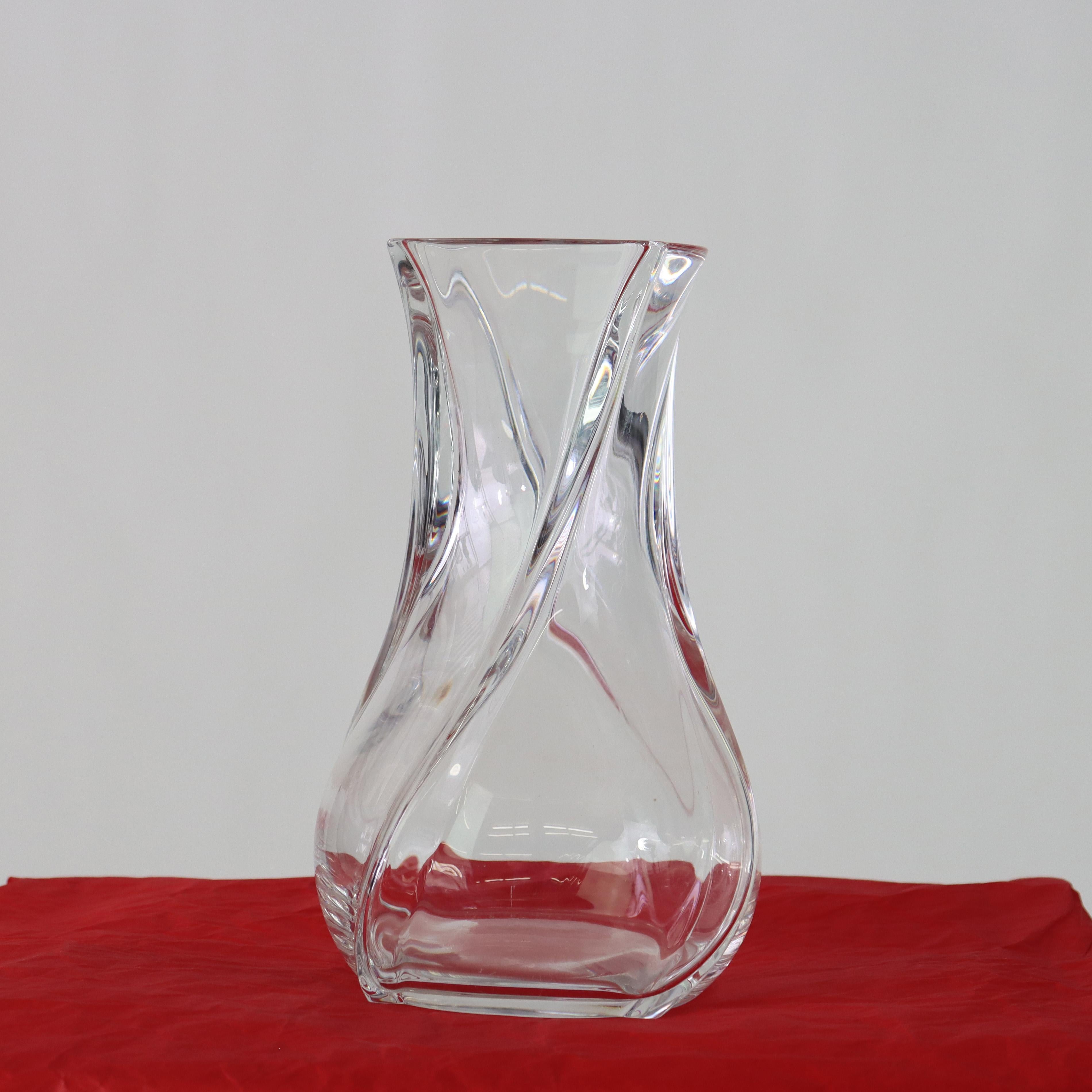 Antike französische Baccarat MCM Kunstglasvase signiert C1930 (8