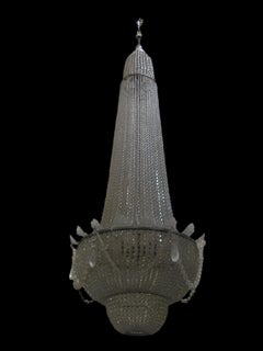 Antique French Baccarat Style Chandelier