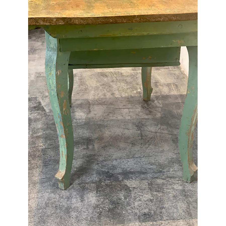 Antique French Baker's Console Table with Drawer, FR-0036 For Sale 2