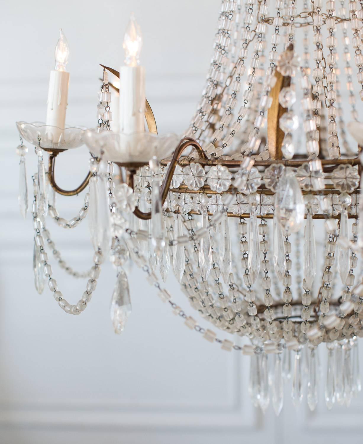 Antique French Ballroom Chandelier For Sale 4
