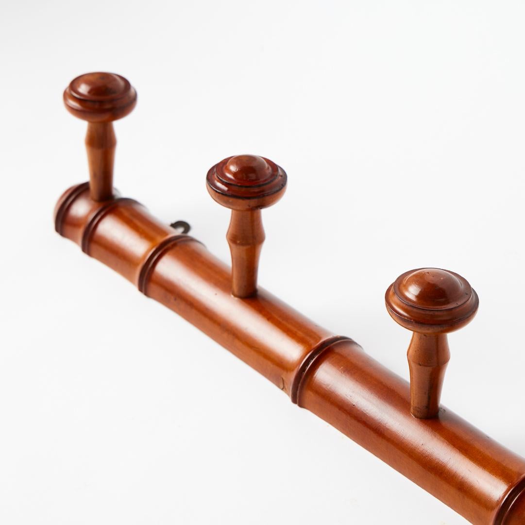 20th Century Antique French Bamboo Peg Rack 2
