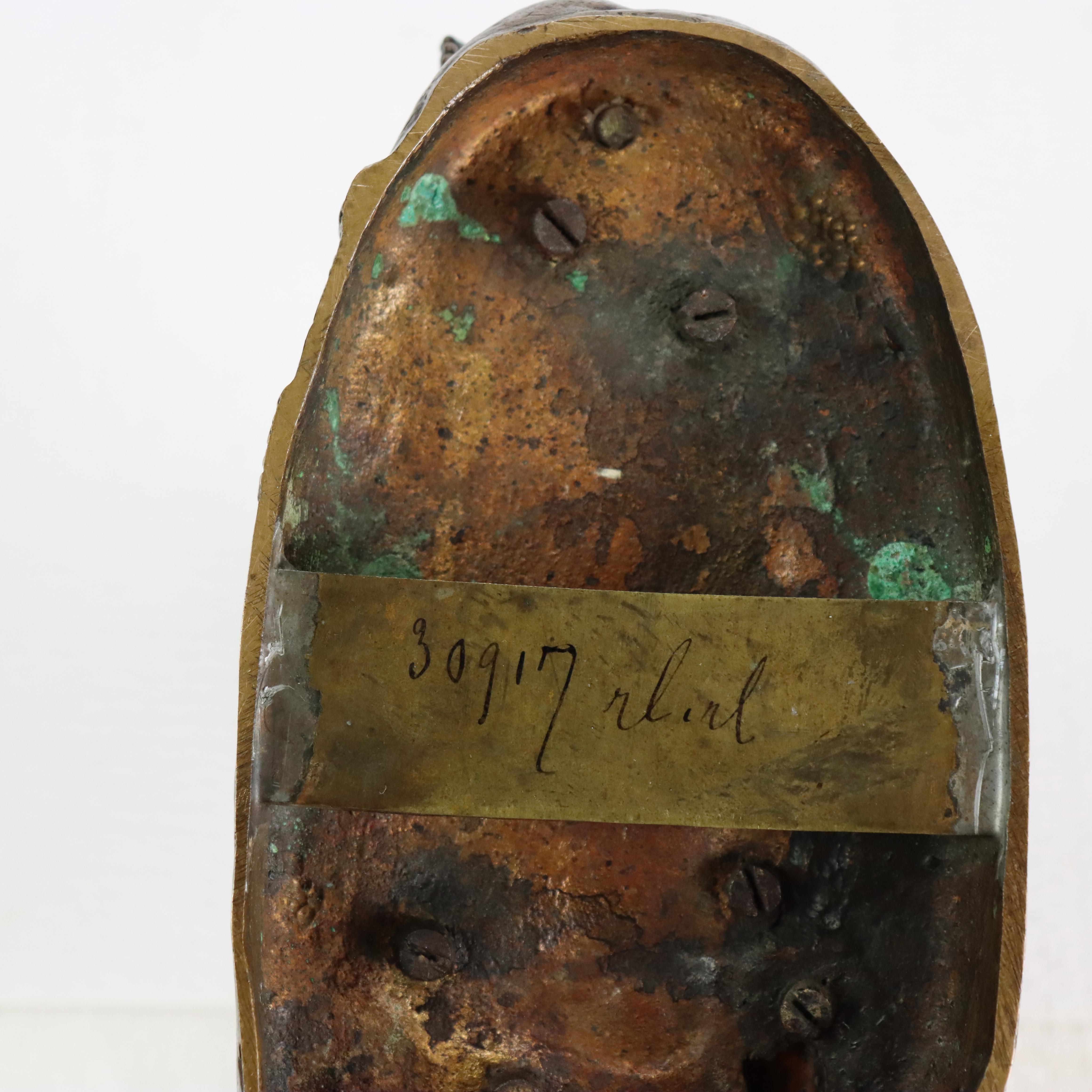 Antique French Barbedenne Fondeur Bronze Figure “Neopolitan Fisherboy” C1890 For Sale 4