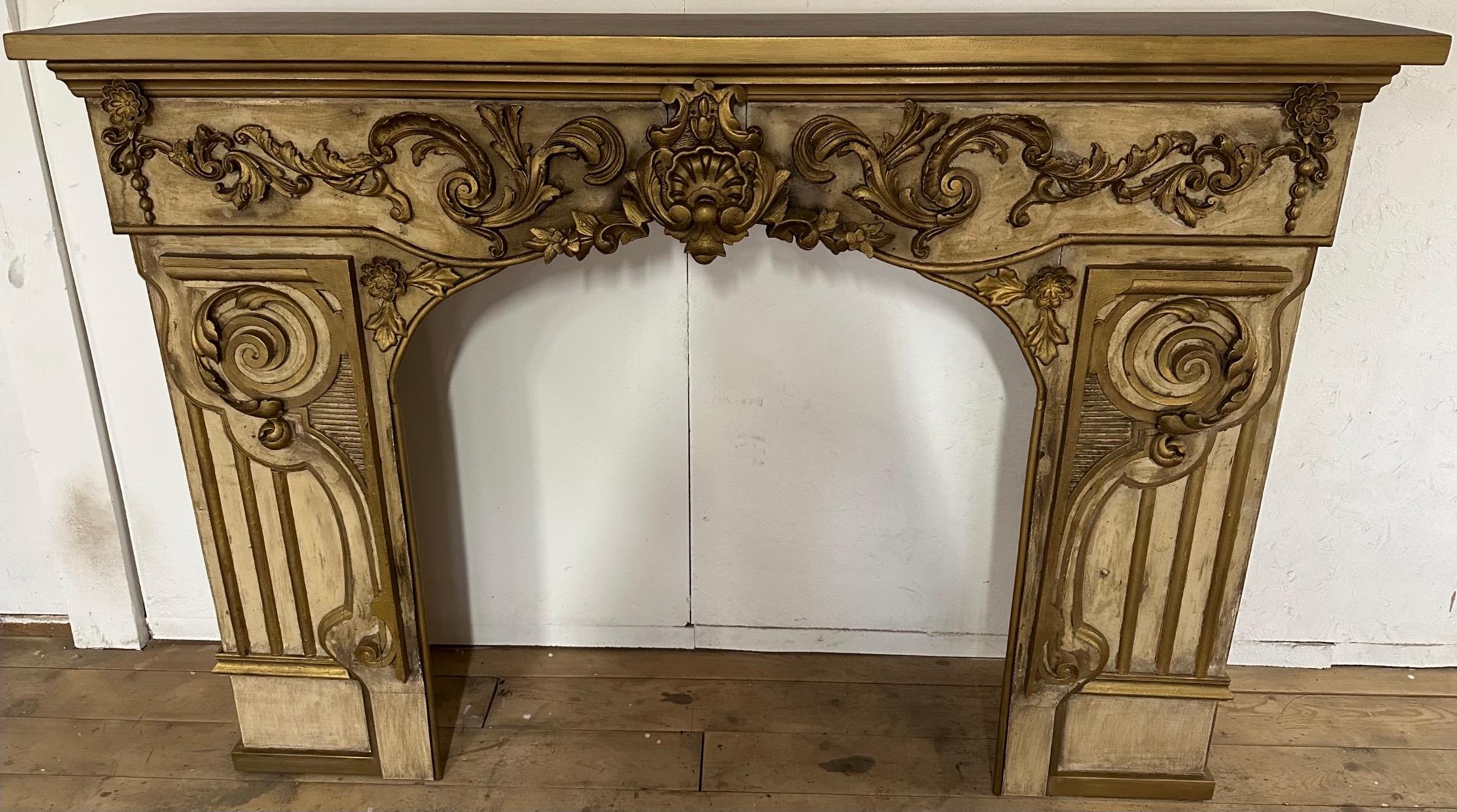 antique french fireplace mantel