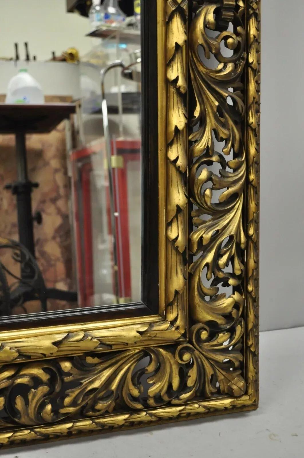 Inconnu Antique French Baroque Rococo Style Scroll Carved Wood 65