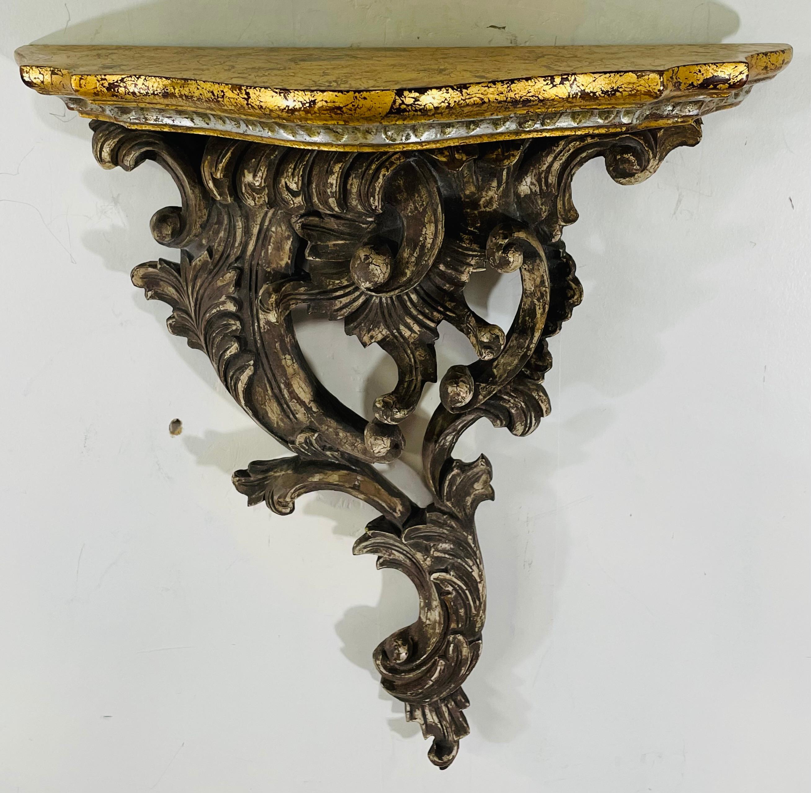 Antique French Baroque Style Wall Bracket, a Pair For Sale 5