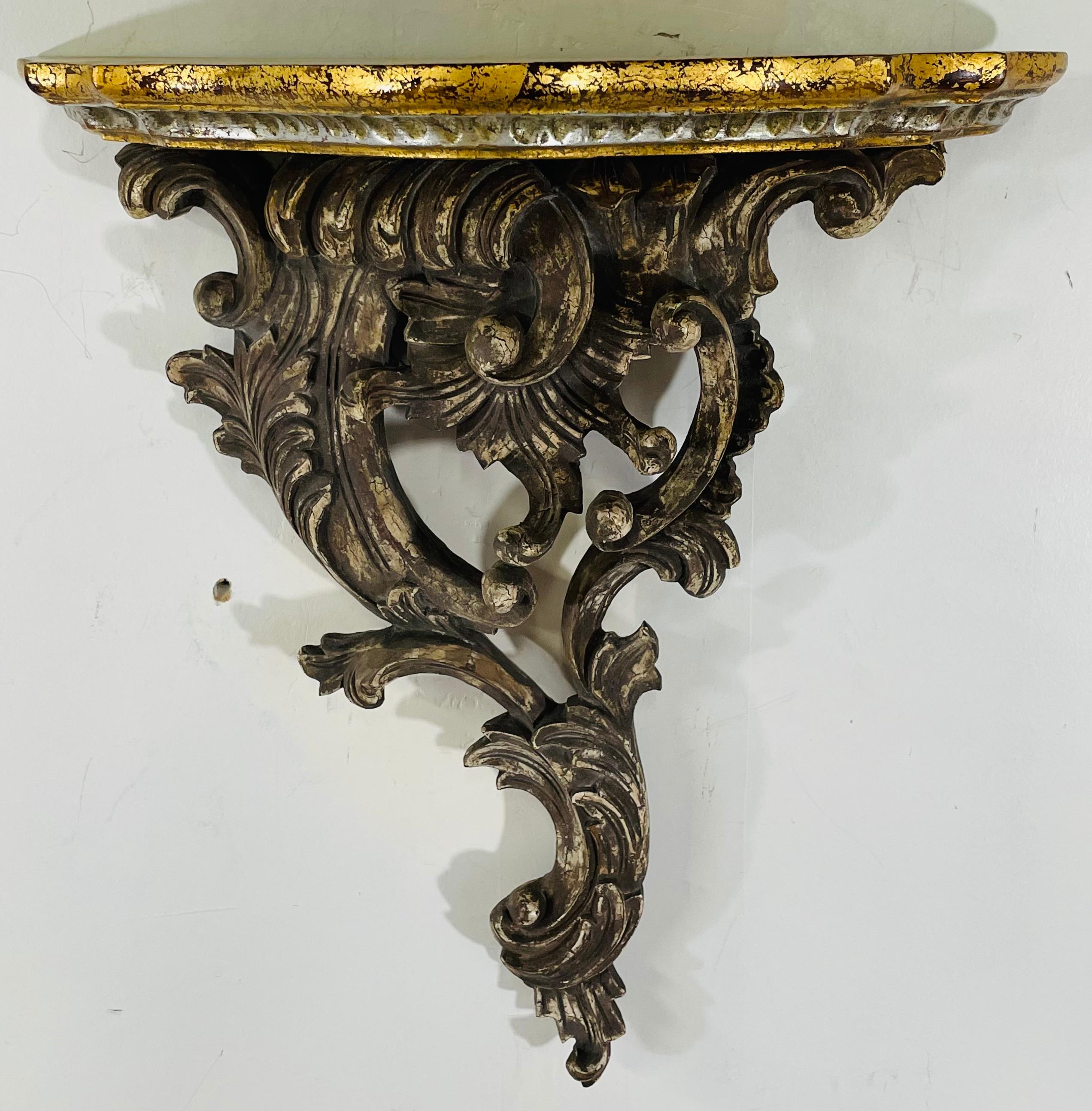 Antique French Baroque Style Wall Bracket, a Pair For Sale 6