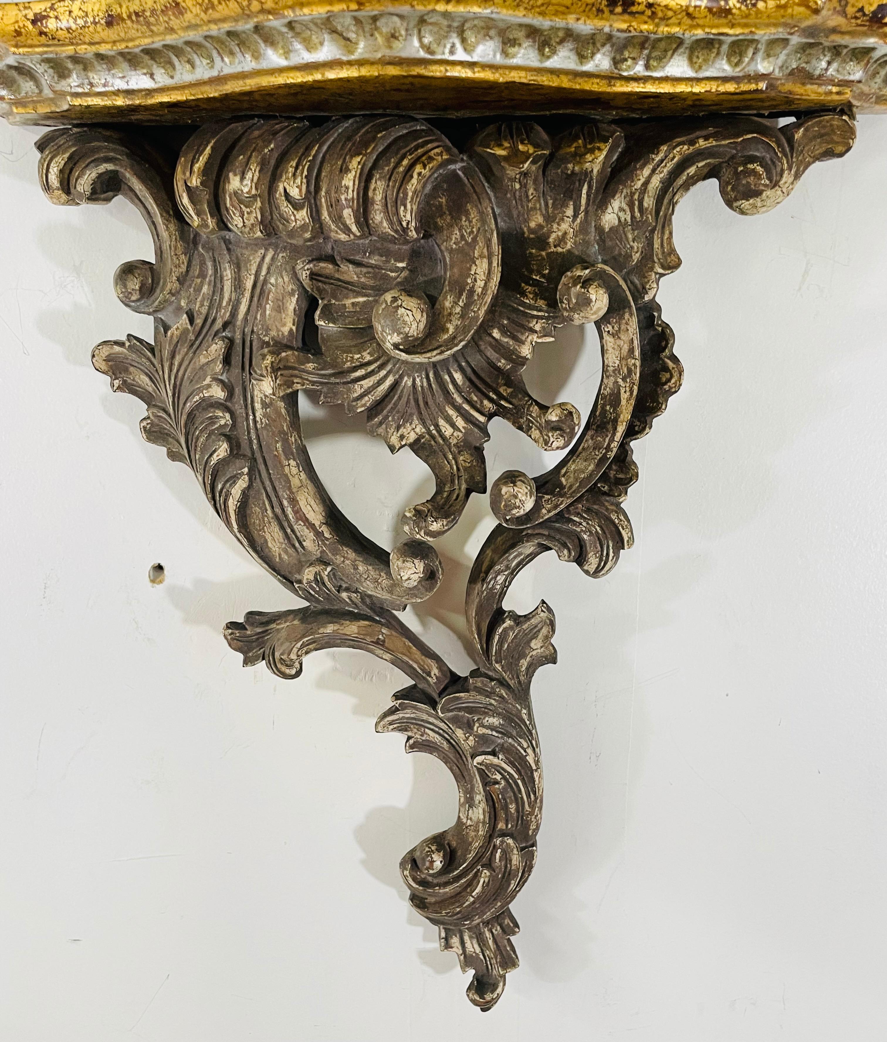Antique French Baroque Style Wall Bracket, a Pair For Sale 7