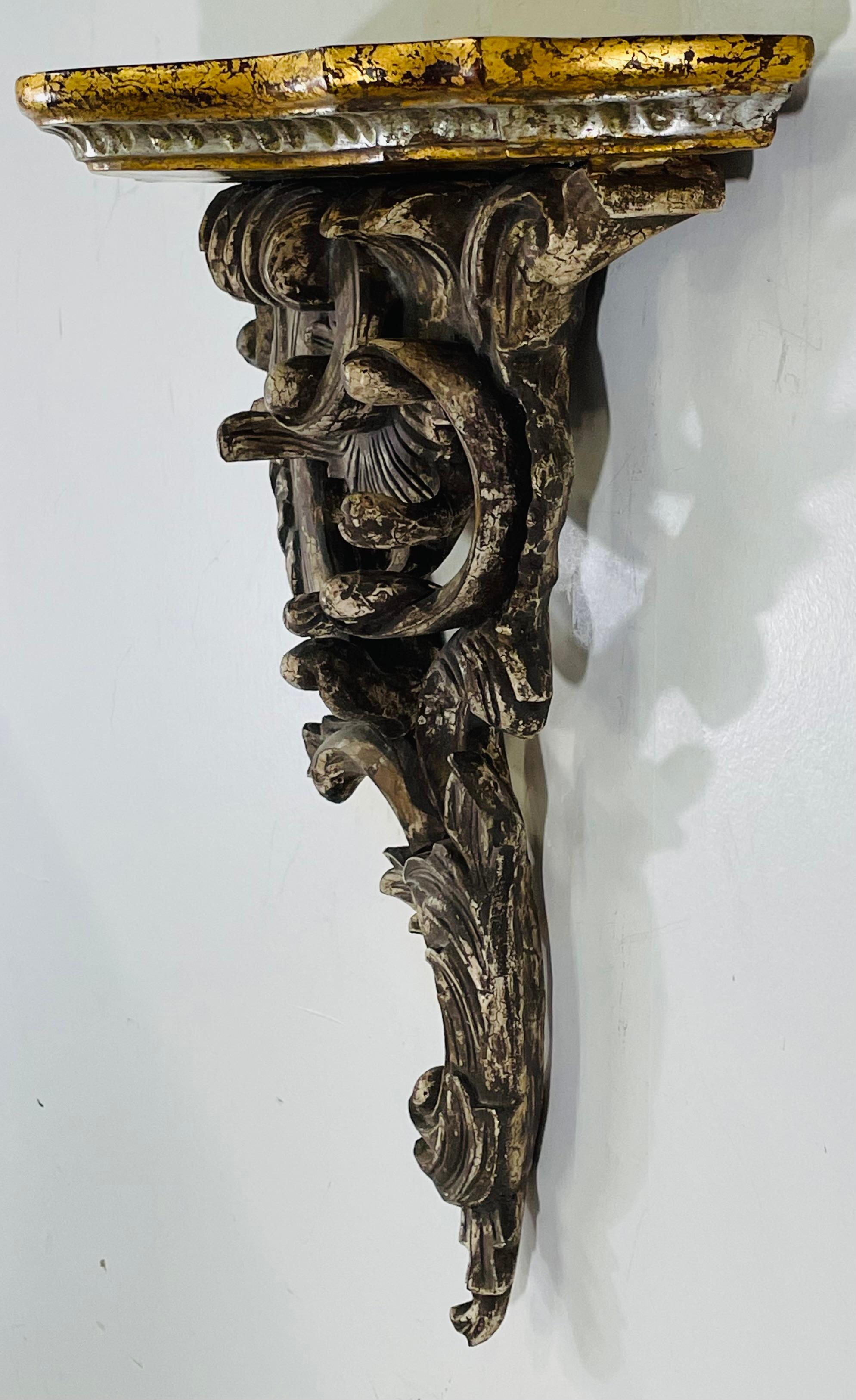 Antique French Baroque Style Wall Bracket, a Pair For Sale 9