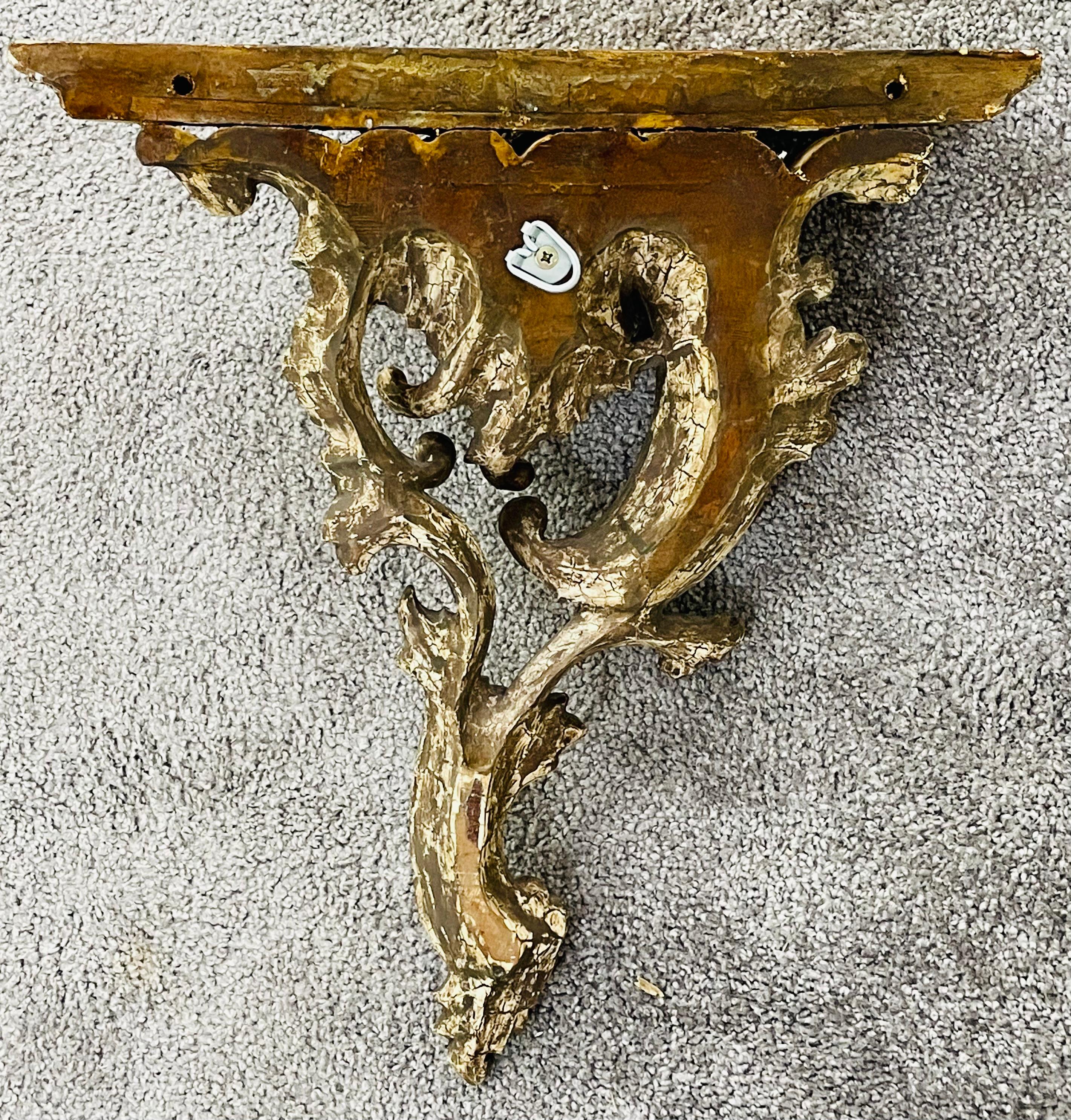 Antique French Baroque Style Wall Bracket, a Pair For Sale 10